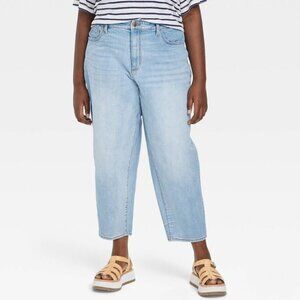 Universal Threads Balloon Jeans Classic Blue Women's 16/33R EUC no flaws Plus